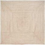 vidaXL Covor Basketweave Natural si alb 240 x 240 cm Iuta GartenMobel Dekor (42010484) Covor