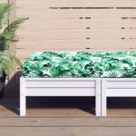 vidaXL Perna pentru paleti, model frunze 60x60x9, 5 cm, tesatura Oxford GartenMobel Dekor (379182)