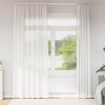 vidaXL Perdele Voile cu buzunare pentru bare 2 buc Alb GartenMobel Dekor (4102243)