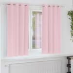 vidaXL Perdele Opaque cu Inel 2 pcs Roz bebe 175 x 140 cm Poliester GartenMobel Dekor (4107409)