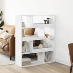 vidaXL Biblioteca, alb, 100x33x125, 5 cm, lemn prelucrat GartenMobel Dekor (3309330) Biblioteca