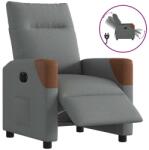 vidaXL Fotoliu rabatabil electric, gri închis, material textil GartenMobel Dekor (3323991)