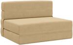 vidaXL Canapea Plianta cu Pat Verde deschis gri 190 x 70 x 15 cm GartenMobel Dekor (900100) Canapea