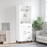 vidaXL Dulap înalt, alb, 69, 5x34x180 cm, lemn compozit GartenMobel Dekor (3190045) Comoda