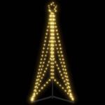 vidaXL Pom de Craciun LED 363 LED-uri Alb Cald 182 cm GartenMobel Dekor (3307643)