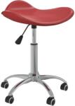 vidaXL Scaun pentru salon spa, rosu vin, piele ecologica GartenMobel Dekor (323689)