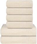 vidaXL Set prosoape 8 piese crema 360 g/m2 100% bumbac GartenMobel Dekor (137092) Prosop