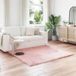 vidaXL Covor din Lana Faux Tafalla Roz 120 x 120 cm Poliester GartenMobel Dekor (42021553) Covor