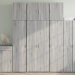 vidaXL Dulap înalt, sonoma gri, 80x42, 5x249 cm, lemn prelucrat GartenMobel Dekor (3281369) Comoda