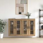 vidaXL Mobilier cu Montaj pe Perete 2 pcs stejar artizanal GartenMobel Dekor (3394585) Comoda