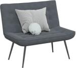 vidaXL Banca gri închis 110x74x84 cm catifea GartenMobel Dekor (4012338)
