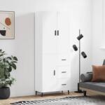 vidaXL Dulap înalt, alb, 69, 5x34x180 cm, lemn compozit GartenMobel Dekor (3195915) Comoda