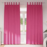 vidaXL Perdele Opaque cu Inel 2 pcs Roz Aprins 260 x 140 cm Poliester GartenMobel Dekor (4107627)