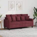 vidaXL Canapea cu 2 locuri, rosu vin, 140 cm, material textil GartenMobel Dekor (359273) Canapea