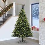 vidaXL Brad de Craciun artificial cu ramuri articulare 300 LEDs 240 cm GartenMobel Dekor (3396010)