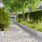 vidaXL Borduri de gazon 20 buc 25x103 cm Otel galvanizat GartenMobel Dekor (860177)