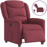 vidaXL Fotoliu rabatabil electric, rosu vin, material textil GartenMobel Dekor (3303177)