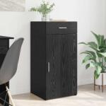 vidaXL Bufet cu sertar Stejar negru 42.5 x 40 x 93 cm Lemn compozit GartenMobel Dekor (883149) Comoda