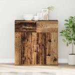 vidaXL Bufet cu sertar Lemn vechi 78 x 38 x 80 cm Lemn compozit GartenMobel Dekor (871675) Comoda