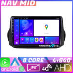 Edotec Navigatie Android Peugeot Bipper Citroen Nemo Fiat Qubo 2008-2017 4GB 64GB (NAV2-10-4+64_v1|K-bipper)