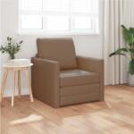 vidaXL Pat canapea 60cm Cappuccino Piele artificiala GartenMobel Dekor (4106634) Canapea