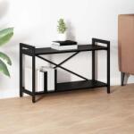 vidaXL Biblioteca Stejar negru 80 x 30 x 48.5 cm Lemn compozit GartenMobel Dekor (868431) Biblioteca