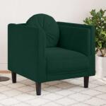 vidaXL Fotoliu canapea cu perna, verde închis, catifea GartenMobel Dekor (372624) Canapea
