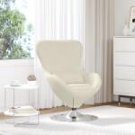 vidaXL Fotoliu Egg Crem Catifea GartenMobel Dekor (42002733)