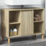 vidaXL Dulap pentru baie, stejar sonoma, 80x33x60 cm, lemn compozit GartenMobel Dekor (857131)