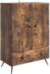 vidaXL Bufet cu sertar Stejar fumuriu 66 x 34, 5 x 95 cm Lemn prelucrat GartenMobel Dekor (895590) Comoda