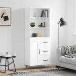 vidaXL Dulap înalt, alb, 69, 5x34x180 cm, lemn compozit GartenMobel Dekor (3190013) Comoda