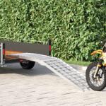 vidaXL Rampa de Incarcare Argintiu 230 x 44 x 13 cm Aluminiu GartenMobel Dekor (42021090)