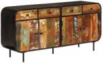 vidaXL Dulap, 140x35x70 cm, lemn masiv reciclat si metal GartenMobel Dekor (355845) Comoda