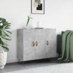 vidaXL Dulap, gri beton, 90x34x80 cm, lemn compozit GartenMobel Dekor (828080) Comoda
