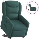 vidaXL Fotoliu electric rabatabil cu ridicare, verde închis, textil GartenMobel Dekor (3303220)