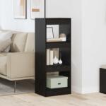 vidaXL Dulap pentru carti Stejar negru 40 x 30 x 103 cm Lemn compozit GartenMobel Dekor (880455) Biblioteca