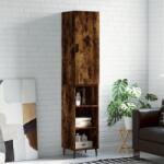 vidaXL Dulap înalt, stejar fumuriu, 34, 5x34x180 cm, lemn prelucrat GartenMobel Dekor (3198998) Comoda
