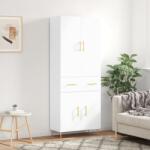 vidaXL Dulap înalt, alb, 69, 5x34x180 cm, lemn compozit GartenMobel Dekor (3198137) Comoda
