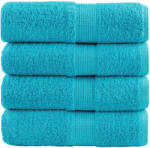 vidaXL Prosoape de baie premium SOLUND, 4 buc. , turcoaz, 30x30 cm, 600 g/m2 GartenMobel Dekor (137444) Prosop