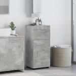 vidaXL Set dulap baie cu sertar TULUM Gri din beton 37 x 31, 5 x 82 cm GartenMobel Dekor (880344)