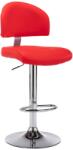 vidaXL Scaun de bar, rosu, piele ecologica GartenMobel Dekor (249650)