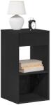 vidaXL Noptiera cu sertar stejar negru 35x34x66, 5 cm GartenMobel Dekor (858715)