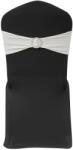 vidaXL Funda elastica decorativa scaun, catarama diamante, crem, 25 buc. GartenMobel Dekor (130348)