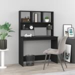 vidaXL Birou cu rafturi, negru, 102x45x148 cm, lemn compozit GartenMobel Dekor (823001)