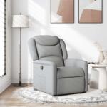 vidaXL Fotoliu rabatabil, gri deschis, material textil GartenMobel Dekor (4015596)
