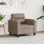 vidaXL Fotoliu canapea, gri taupe, 60 cm, textil microfibra GartenMobel Dekor (359549) Canapea