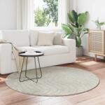 vidaXL Covor rotund verde Palmeras Ø200 cm, poliester, antiderapant (42022660) Covor