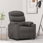 vidaXL Fotoliu rabatabil, gri închis, material textil GartenMobel Dekor (348071)
