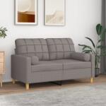 vidaXL Perne decorative, 2 buc. , gri taupe, Ø15x50 cm, textil GartenMobel Dekor (349508)