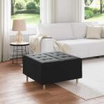 vidaXL Scaun cu buton cu perna Negru 80 x 80 x 45 cm Catifea GartenMobel Dekor (876844)